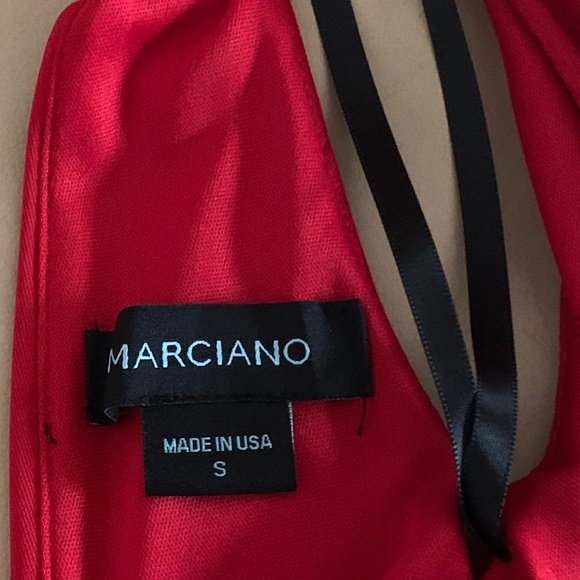 MARCIANO Red Pleated Dress - Picture 11 of 16